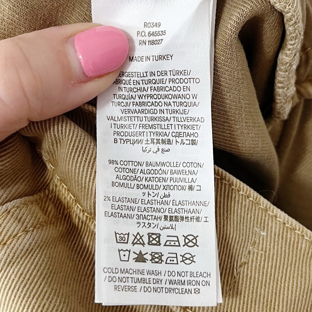 Boden NWT Khaki Wide Leg Pants Size US 6 Petite Highrise Business Casual Work - Picture 9 of 10